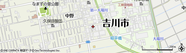 埼玉県吉川市中野365周辺の地図