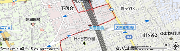 埼玉県さいたま市中央区下落合1084周辺の地図