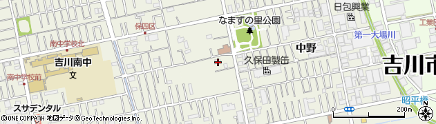 埼玉県吉川市中野147周辺の地図
