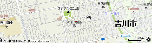 埼玉県吉川市中野155周辺の地図