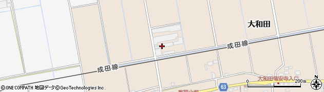 千葉県成田市大和田257周辺の地図