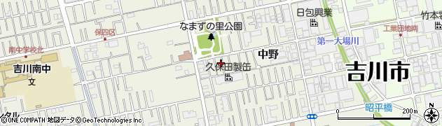 埼玉県吉川市中野153周辺の地図
