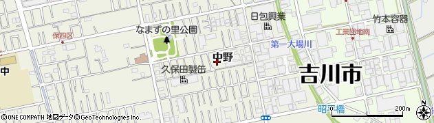 埼玉県吉川市中野331周辺の地図