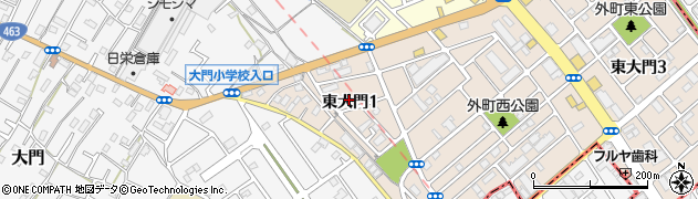 埼玉県さいたま市緑区東大門1丁目周辺の地図