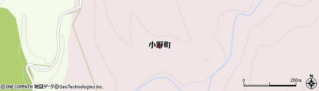 福井県越前市小野町周辺の地図