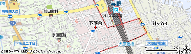 埼玉県さいたま市中央区下落合1055周辺の地図