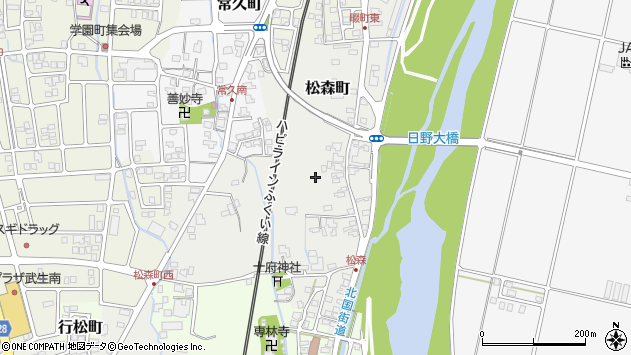〒915-0852 福井県越前市松森町の地図