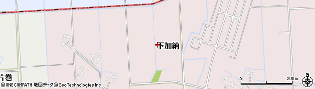 茨城県河内町（稲敷郡）和銅谷周辺の地図