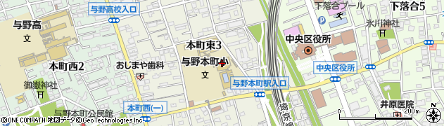 与野本町コミュニティセンター周辺の地図