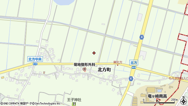 〒301-0021 茨城県龍ケ崎市北方町の地図