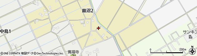 埼玉県吉川市皿沼2丁目周辺の地図