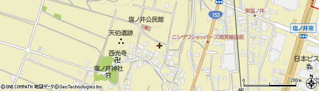 長野県南箕輪村（上伊那郡）塩ノ井周辺の地図