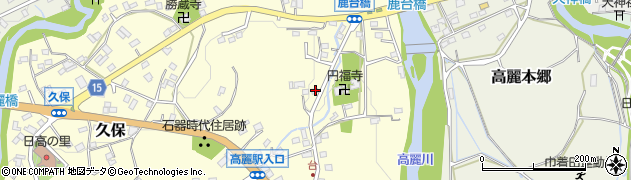 埼玉県日高市台102周辺の地図