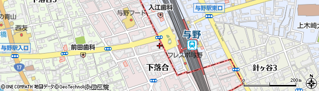 埼玉県さいたま市中央区下落合1724周辺の地図