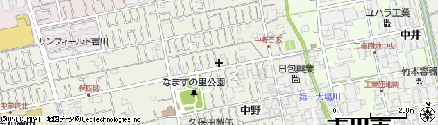 埼玉県吉川市中野292周辺の地図
