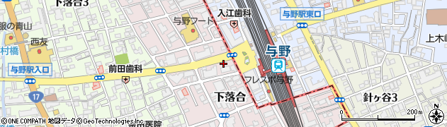 埼玉県さいたま市中央区下落合1725周辺の地図