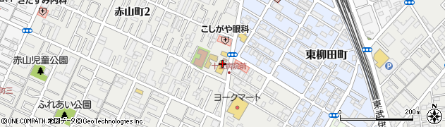 壱角家 越谷店周辺の地図