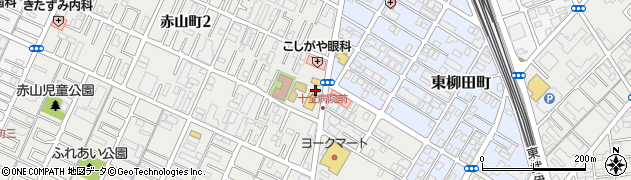 埼玉県警察署　越谷警察署・赤山交番周辺の地図