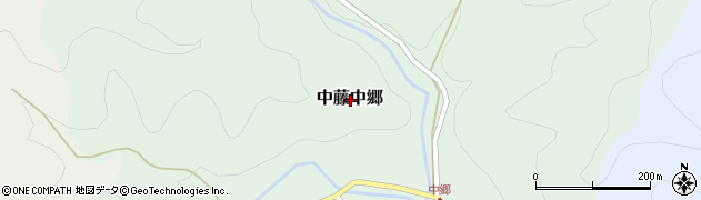 埼玉県飯能市中藤中郷周辺の地図