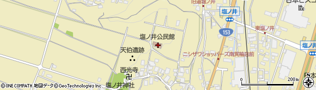 長野県上伊那郡南箕輪村塩ノ井606周辺の地図