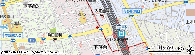 埼玉県さいたま市中央区下落合1712周辺の地図