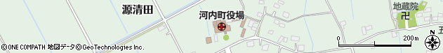茨城県稲敷郡河内町周辺の地図