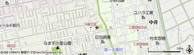 埼玉県吉川市中野280周辺の地図