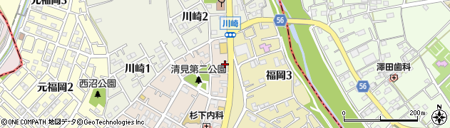 上福岡動物病院周辺の地図