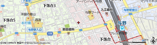 埼玉県さいたま市中央区下落合1022周辺の地図
