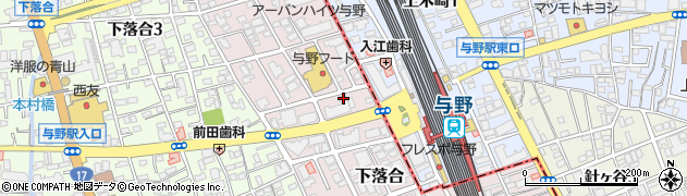 埼玉県さいたま市中央区下落合1719周辺の地図