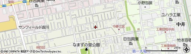 埼玉県吉川市中野264周辺の地図