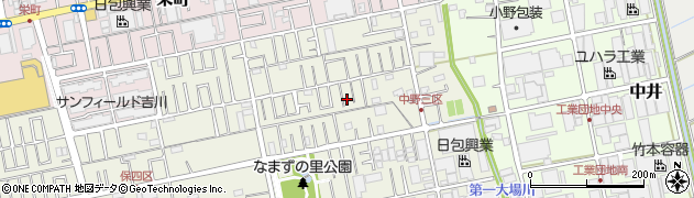 埼玉県吉川市中野265周辺の地図