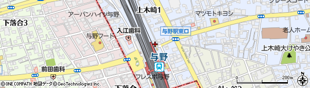 松屋 与野駅前店周辺の地図