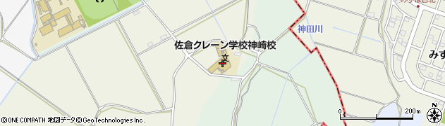 佐倉クレーン学校神崎校周辺の地図