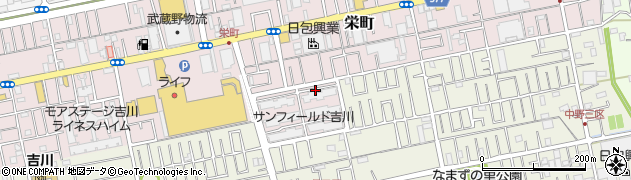 埼玉県吉川市栄町周辺の地図
