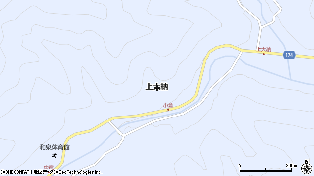 〒912-0216 福井県大野市上大納の地図