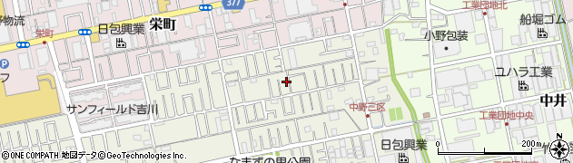 埼玉県吉川市中野263周辺の地図