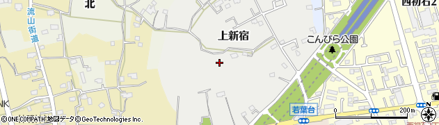 千葉県流山市上新宿周辺の地図