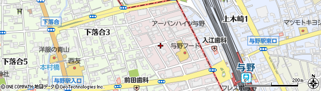 埼玉県さいたま市中央区下落合1025周辺の地図