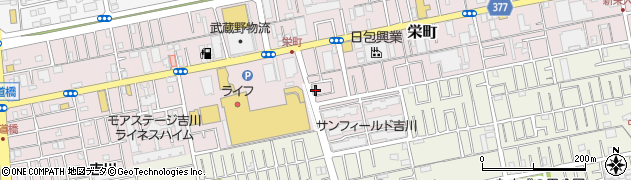 埼玉県吉川市栄町875周辺の地図