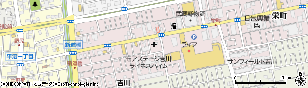 埼玉県吉川市栄町841周辺の地図