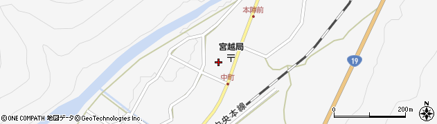 長野県木曽郡木曽町日義中町周辺の地図