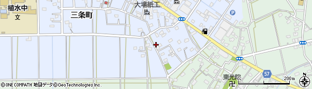 埼玉県さいたま市西区三条町106周辺の地図
