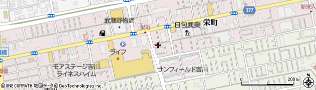 埼玉県吉川市栄町874周辺の地図
