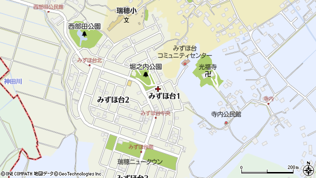 〒287-0064 千葉県香取市みずほ台の地図