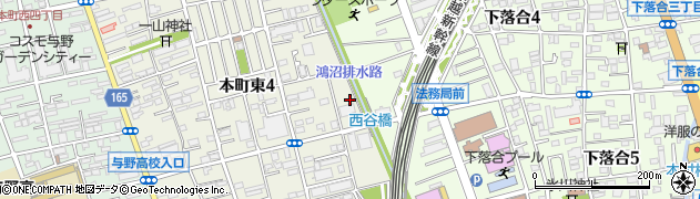 埼玉県さいたま市中央区本町東4丁目1周辺の地図