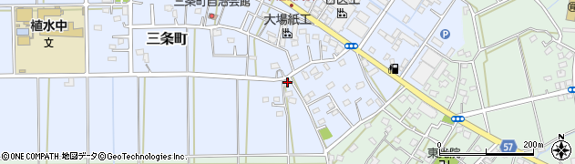 埼玉県さいたま市西区三条町127周辺の地図