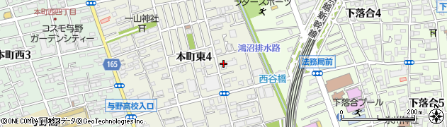 埼玉県さいたま市中央区本町東4丁目3-7周辺の地図