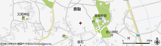 千葉県香取市香取1667周辺の地図