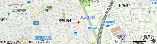 埼玉県さいたま市中央区本町東4丁目3周辺の地図